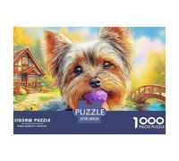 Yorkshire TerrierColossal Jigsaw Puzzles for Adults A Vast Collection of 1000 Advanced, Seemingly Impossible Challenging Puzzle Game Pieces - A Majestic Gift for Determined Adult And Young Adult Enth