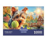 Yorkshire TerrierColossal Jigsaw Puzzles for Adults A Vast Collection of 1000 Advanced, Seemingly Impossible Challenging Puzzle Game Pieces - A Majestic Gift for Determined Adult And Young Adult Enth