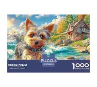 Yorkshire TerrierColossal Jigsaw Puzzles for Adults A Vast Collection of 1000 Advanced, Seemingly Impossible Challenging Puzzle Game Pieces - A Majestic Gift for Determined Adult And Young Adult Enth