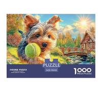 Yorkshire TerrierColossal Jigsaw Puzzles for Adults A Vast Collection of 1000 Advanced, Seemingly Impossible Challenging Puzzle Game Pieces - A Majestic Gift for Determined Adult And Young Adult Enth