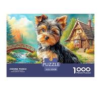 Yorkshire TerrierDynamic 1000-Piece Jigsaw Puzzles for Adults A Treasury of Challenging Puzzle Games for Women And Men - An Excellent Shared Hobby for Adults And Kids Age 12 Years And Up 52x38cm/1000