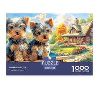 Yorkshire TerrierIntricate 1000-Piece Jigsaw Puzzles for Adults Presenting A World of Challenging Puzzle Games - These Stand As The Premier Gift Jigsaw Puzzles for Adults And Kids Age 12 Years Up 52x