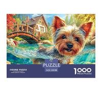 Yorkshire TerrierMasterful 1000-Piece Jigsaw Puzzles for Adults A Complete Set of Challenging Educational Puzzle Game Pieces - An Intellectually Stimulating Gift for Adult And Teenage Enthusiasts Age