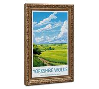 Yorkshire Wolds Travel Art Yorkshire Wolds Gift (2) Canvas Poster Wall Art Decor Print Picture Paintings for Living Room Bedroom Decoration 16" L X 24" W