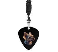 Yorkshire Yorkie Dog Fashion Guitar Picks Necklace Music Jewellery Personalized Pendant
