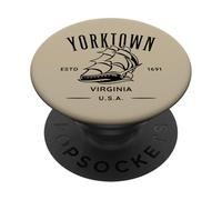 Yorktown Virginia Old Tall Sailing Ship Design PopSockets Adhesive PopGrip