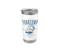 Yorktown Virginia Old Tall Sailing Ship Design Stainless Steel Insulated Tumbler