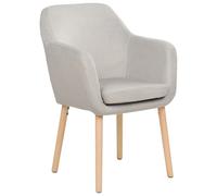 Beliani Dining Chair Yorkville Ii Velvet Taupe