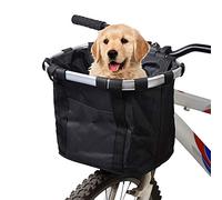 yorten Pet basket for Bike Bicycle Detachable Cycle Front Canvas Basket Carrier Bag Pet Carrier Aluminum Alloy Frame
