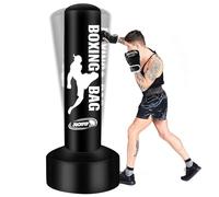 YORWHIN 69'' Standing Punching Bag for Adults with Stand, Heavy Bag Boxing Equipment Kicking Bag Inflatable Kick Boxing Bag with Stand for Training MMA Muay Thai Fitness