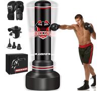 YORWHIN Punching Bag Adult 70”- Free Standing Boxing Bag with Boxing Gloves and Electric Air Pump, Women Men Stand Kickboxing Bags for Training MMA Muay Thai Fitness Beginners