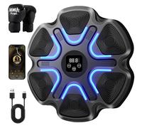 YORWHIN Smart Music Boxing Machine for Adults and Kids, Bluetooth Boxing Equipment with Boxing Gloves, Wall Mounted Electronic Punching Machine for Home Gym Workout Indoor