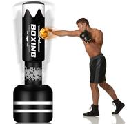 YORWHIN Upgrade Design Boxing Bag for Adults, 70'' Heavy Free Standing Punch Bag - Boxing Punching Bag Inflatable Kickboxing Bag for Training MMA Muay Thai (Dumbbell Triple Play)