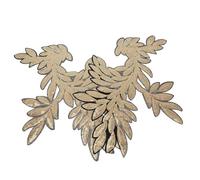 YOSADIER 1 Pair Sequined Embroidery Stickers Sewing Cloth Patches Golden Pp Sequin Material Easy to Use Easy to Sew Leaf Design Appliques for Decorating Skirts and Crafts
