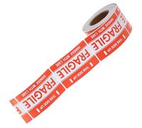 YOSADIER 1 Roll Red Fragile Label Stickers for Shipping and Handling, Paper Material with High Adhesive, Easy to Use for Express and Moving, Small Business Shipping Supplies