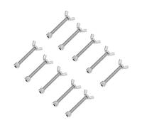 YOSADIER 10 Pairs Stainless Nut and Screw Bolt Kit for Home Use and Resistant Fasteners for Furniture Assembly and Repairs