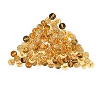 YOSADIER 100pcs Retro Flower Buttons Metal Mini Buttons Double for Crafts DIY Doll Clothing Accessories