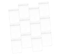 YOSADIER 100Pcs Small Clear Self-seal Jewelry Storage Bags Transparent Zipper Pouches for Earrings Gift Cards Candy Organizer Dustproof Pockets