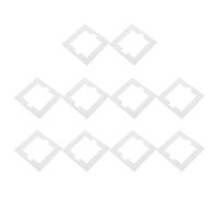 YOSADIER 10pcs 86 Type Fireproof Electrical Outlet Gaskets Flame Retardant Switch Covers Plate Sealing Pads for Wall Socket Switches