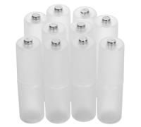 YOSADIER 10pcs Aaa to Aa Battery Adapter Small Batteries Holder Lightweight Secure Connection for Electronics White