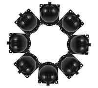 YOSADIER 10pcs Air Layering Propagation Balls Plastic Plant Rooting Devices for Grafting Cutting Root Growth Garden Use Half Black Half Transparent Small