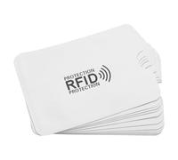 YOSADIER 10pcs Aluminium Anti Theft Card Holder Sleeves Protecting from Payment Fraud and Information Leakage, Neutral Style, 9.3cm X 6.3cm, Suitable for Travel and Everyday Use