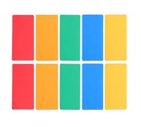 YOSADIER 10pcs Reusable Magnetic Labels for Whiteboard and Warehouse Use, Multi-Purpose Rubber Magnet Strips with Dry Erase Writable Surface, Easy to Write and Wipe, for Organising
