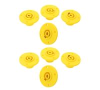 YOSADIER 10pcs Speaker Female Spade Connectors with Convenient Locking Mechanism and High Current Capability, round Flange Chassis Socket for Professional Dj Setups and Theater Use, Yellow