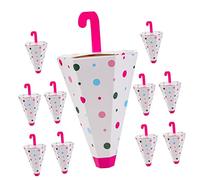 YOSADIER 10pcs Umbrella Shaped Candy Boxes for Summer Parties Vibrant Fun Return Boxes for Birthdays Weddings Showers Easy Assembly for Treats Favors