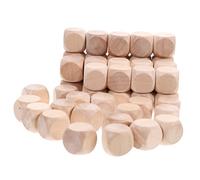 YOSADIER 10Pcs Unfinished Wooden Dice Blank Square Blocks for DIY Crafts and Games for Creative Play and Skill Development