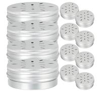 YOSADIER 12pcs Dog Scent Training Containers 60ml Small Aluminium Sniffle Boxes for Ease Emotional Pressure and Training Dog Snuffle Ability in Professional Scent Work
