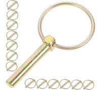 YOSADIER 16pcs Safety Pin for Farm Rings Trailer Pin Coupler Mower Hitch Heavy Duty Cart Hitch Locking Truck Tractor Tow Iron