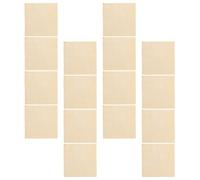 YOSADIER 16pcs Unfinished Square Wood Pieces Natural Wooden Piece Educational Learning Tool Can Drill Holes Khaki Color Suitable for DIY Crafts and Decorations for Adults