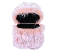 YOSADIER 1pc Cartoon Plush Earphone Case for Cute Rabbit Ears Durable Comfortable Design Portable Wireless Earphone Cover Stylish Fluffy Protective Case