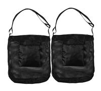 YOSADIER 2 Pcs Breathable Mesh Mushroom Foraging Tote Bags with Adjustable Shoulder Strap Durable Outdoor Picking Storage Pouches for Fresh Mushroom Gathering and Hiking
