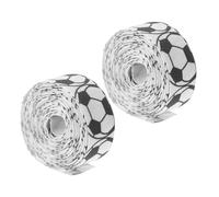 YOSADIER 2 Rolls Cloth Soccer Ribbon for Box and Hand-Woven Production, Multi-use Decorative Ribbon that Can Be Easily Cut, for Football Party Decorations and DIY Crafts