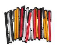 YOSADIER 20 Pcs Capacitive Stylus Pens for Tablets and Phones High Sensitivity Touch Screen Digital Pencil with Soft Rubber Tip Lightweight Aluminum Body Multi Color for Adults