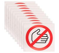 YOSADIER 20pcs Do Not Touch Warning Stickers, 30mm Diameter Safety Labels with High-visibility Adhesive for Mechanical and Electrical Hazard Protection in Industrial Settings