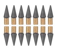 YOSADIER 20pcs Graphite Nibs Inkless Pencil Replacement Heads Metal Material Black Colour Reduce Sharpening Time Easy to Erase for School and Office Use