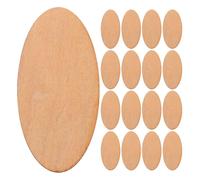 YOSADIER 20pcs Oval Basswood Slices 30x60mm 2mm Thick Unfinished Wooden Craft Pieces for DIY Home Decor, Wedding Ornaments, and Handmade Woodcraft Projects