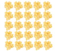 YOSADIER 20pcs Resin Popcorn Charm for DIY Craft Projects and Jewelry Making, Yellow Decorative Modeling with Fine Workmanship, Creative and Stylish Accessories for Phone Case Decoration