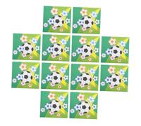 YOSADIER 20pcs Soccer Party Napkins High Absorbency Football-Themed Tableware for Celebrations for Birthdays Camping and Family Gatherings