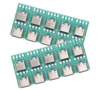 YOSADIER 20Pcs USB C Female Connector Board DIY USB Type C Pcb Converter for Fast Data Transfer and Reliable Performance for Cable Wire Splitter and Electronic Projects