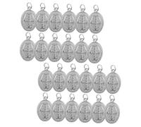 YOSADIER 24pcs Bible Charms for DIY Jewelry Making Metal Pendants for Bracelets Necklaces Keychains Elegant Crafting Accessories Durable Lightweight Design