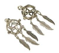 YOSADIER 2pcs Alloy Necklace Pendant Aroma Pills Container Fine Details Can Be Opened Elegant Golden Charm Suitable for Sweater Chains and Bracelets