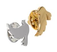 YOSADIER 2pcs Animal Brooch Pins, Metal Peace Dove Badge, Gathering Accessory, Lightweight Lapel Pin, Justice Symbol for Women