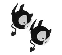 YOSADIER 2pcs Car Antenna Topper Bat Accessories Vehicle Exterior Accessories Cute Cartoon Plastic Devil Shape Exterior Decoration Easy Roof Installation Car Roof Decoration for Halloween