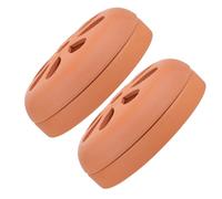 YOSADIER 2pcs Citronella Coil Burner Terracotta Incense Burner with Hollow out Lid, Decorative Mosquito Coils Holder for Pool Side and Decks, Safe Outdoor Use with Smoke Spread