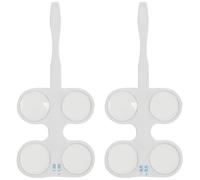 YOSADIER 2pcs Double Sided Optical Flipper Vision Training Optometry Tool for Amblyopia Therapy Lightweight Portable Eye Exercise Device Suitable for Adults
