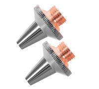 YOSADIER 2pcs Fiber Laser Cutting Nozzle with Double Layer 3D Structure for Metal Tubes and Pipes, Copper Material, Quick Installation and Replacement, for Furniture and Aerospace